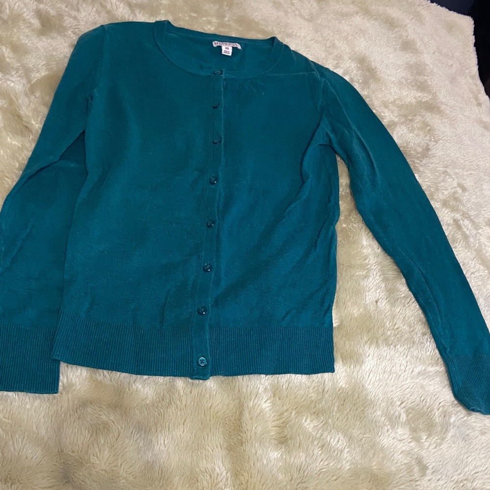 Merona Teal Women's Cardigan Sweater